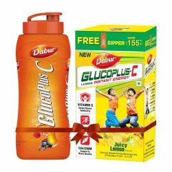 Dabur GlucoPlus C Nimbu Pani - 1 Kg Glucose Powder|Vitamin C Helps Boosts Immunity