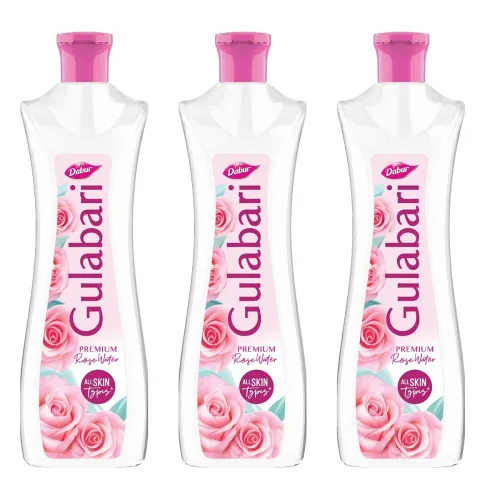 Image of Dabur Gulabari Premium Rose Water - 400ml (Pack of 3) |.