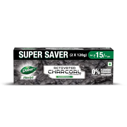 Image of DABUR Herb'L Activated Charcoal Toothpaste-240G Po2