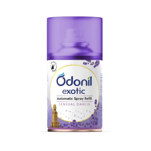 Image of DABUR Odonil Exotic Automatic Spray Refill - 225Ml | Sensual Dahlia | 2X Long Lasting |Fits All Machines |