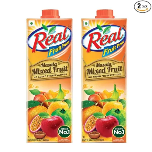 Image of DABUR Real Masala Mixed Fruit Juice-1L (Pack of 2)