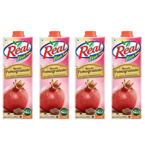 Image of Dabur Real Masala Pomegranate Juice – Pack of 4: