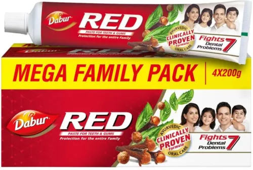 Image of Dabur Red Ayurvedic Toothpaste (800 g, Pack of 4)