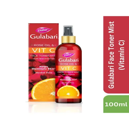 Image of Dabur Rose Oil & Vitamin C Alcohol-Free Face Toner Mist with Niacinamide - 100ml