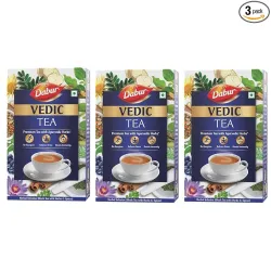 Dabur Vedic Tea - 250 Grams x Pack of 3 (Black Tea)