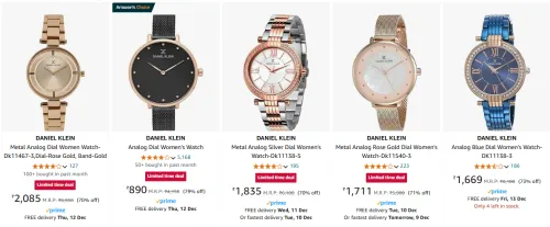 Image of DANIEL KLEIN Women's Watches upto 79% Discount