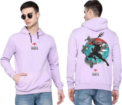 Image of Datalact Men Full Sleeve Graphic Print Hooded Sweatshirt