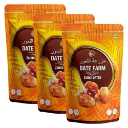 Date Farm Zahidi Dates Luxury Wet Dates, 100% Natural, Arabian, Khajur , Gluten-Free, 1.5 kg