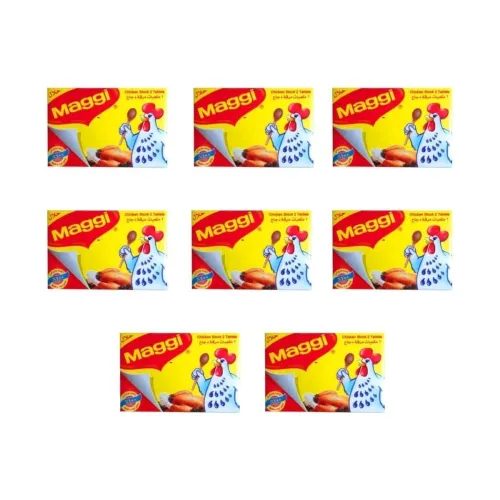 Image of DECADENT FOODS Maggii Chicken Stock Cubes, 8 Cubes X 20Each, For Adding Flavour To Dishes,160 Grams