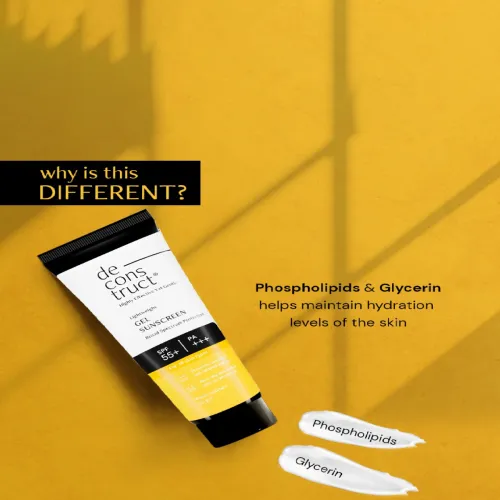 Image of deconstruct Lightweight Gel Sunscreen-SPF 55+ PA+++ 50gm