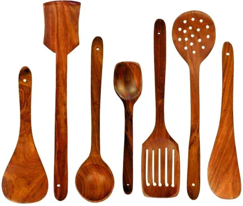 Image of DECORASIA Kitchen Tool Wooden Dessert Spoon