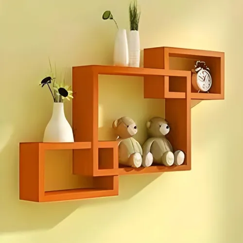 Image of DecoreSany Wooden Rack Shelves Set