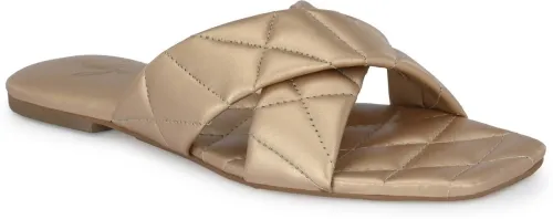 Image of Delize Women Flats Sandal (Beige , 3)