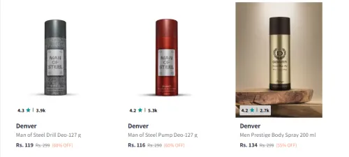 Image of Denver Bodyspray Flat 60% Discount