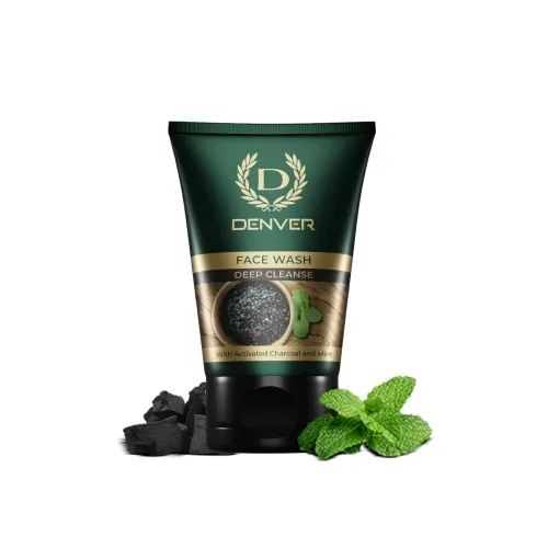 Image of DENVER Deep Cleanse With Activated Charcoal & Mint Face Wash - 100GM