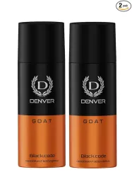 DENVER G O A T Black Code Deo -150ML Each (Pack of 2