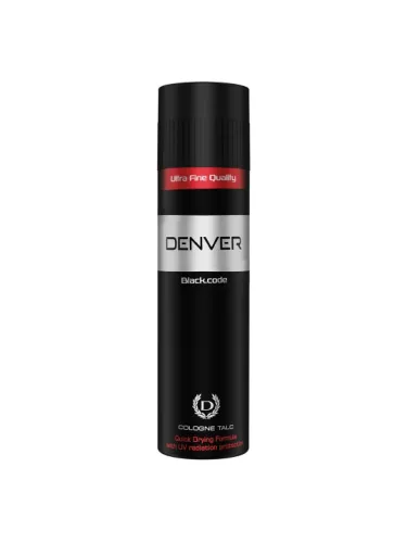 Image of Denver Men Black Code Cologne Talc, 300g.