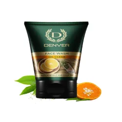 Denver Men Oil-Clear Face Wash with Vitamin C & Green Tea - 100g