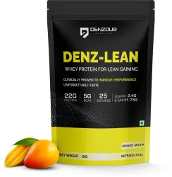 DENZOUR NUTRITION Denz-Lean Whey Protein Powder Whey Protein (1 kg, Mango Mania) .