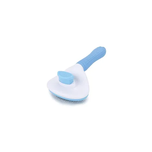 Image of Depets Self Cleaning Slicker Brush Pet Massaging Tool Suitable for Pets 