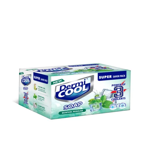 Image of DermiCOOL Set of 4 Soap - 75g each .