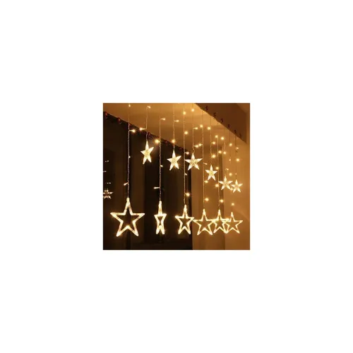 Image of Desidiya® 12 Stars LED Diwali Lights Curtain String Lights