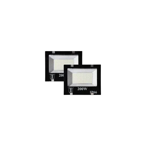 Image of Desidiya® 200 Watt Ultra Thin Slim LED Flood Light Outdoor Light (Pack of 2)