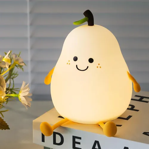 Image of Desidiya® Pear Rechargeable Silicone Night Lamp