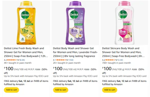 Image of Dettol Body Wash Starting @ ₹100