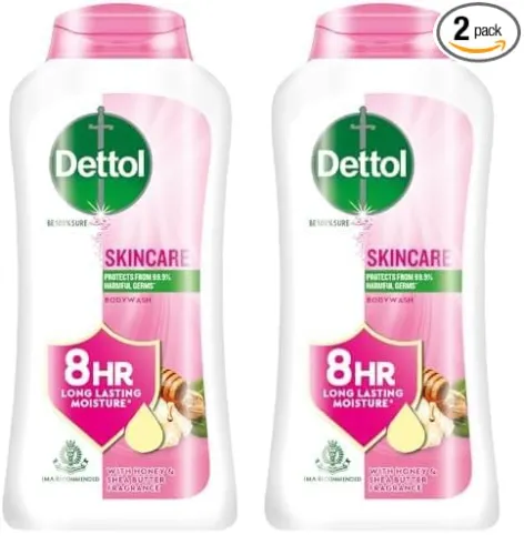 Image of Dettol Body Wash and Shower Gel 250ml (pack 2)