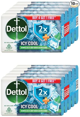 Image of Dettol Icy Cool Bathing Soap Bar 625gm