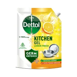 Dettol Lemon Fresh Dishwash liquid and Kitchen Gel 1500ml