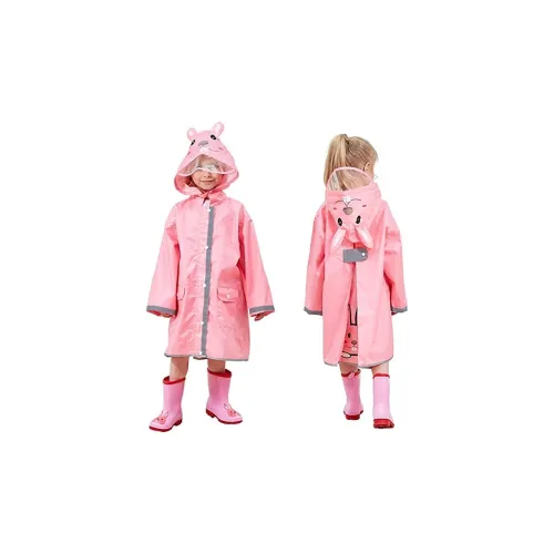 Image of Devil polyester raincoat for kids, pink, pack of 1