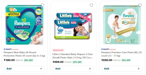 Image of Diapers @ Up to 79% Discount