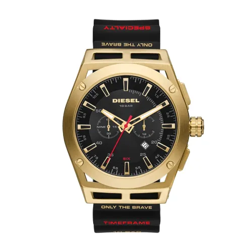 Image of Diesel Silicone Timeframe Analog Black Dial Men Watch