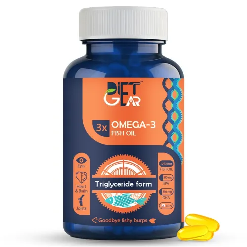 Image of Diet Gear 3X Triple Strength Omega 3 Fish Oil Capsules 