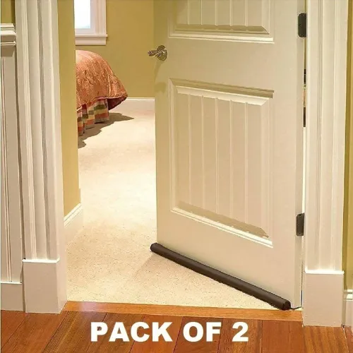 Image of Digicom Door Bottom Sealing Guard Strip (brown, 36‑inch, pack of 2)