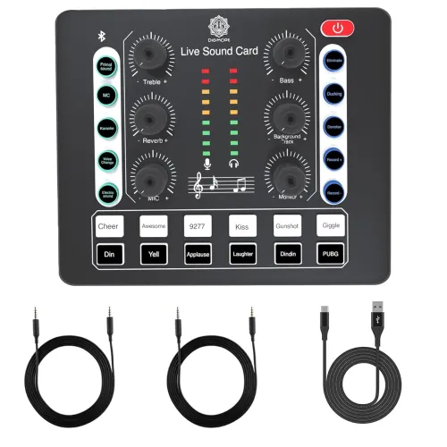 Image of DIGIMORE Audio Mixer Live Sound Card & Audio Interface
