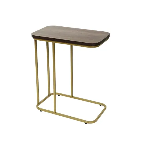 Image of Dime Store Metal Side Table for Living Room, Sofa Side Table - Wooden Night Stand Table for Bedroom Furniture |