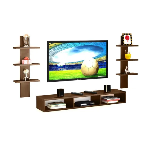 Image of Dime Store Wooden Wall Mounted TV Unit for Living Room, TV Cabinet for Wall
