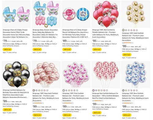 Image of Dinipropz Decoration Items Minimum 90% Discount