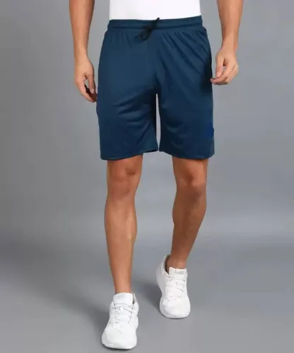 Image of DISSMI Self Design Men Dark Blue Regular Shorts