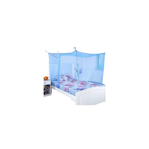 Image of Divayanshi Blue Mosquito Net for Single Bed Double Bed