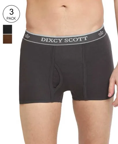 Image of DIXCY SCOTT Pack of 3 Solid Men Trunk