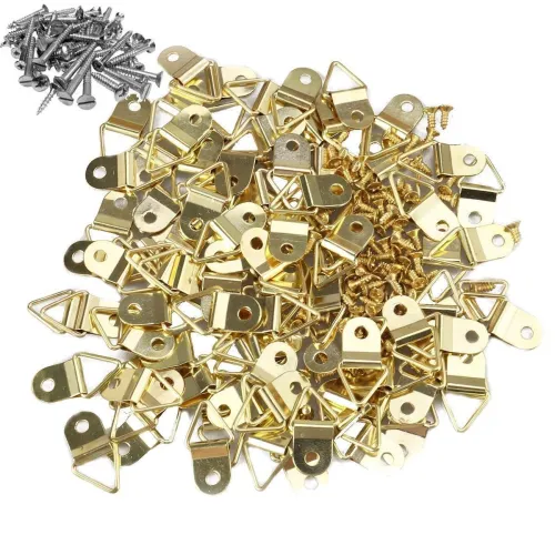 Image of DIY Crafts 100 - Pcs Triangle Ring Picture Hangers Frame