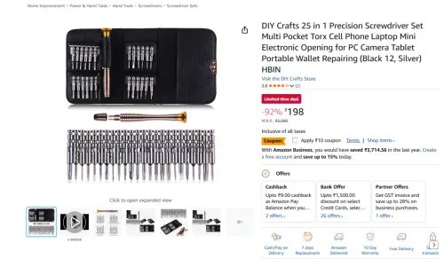 Image of DIY Crafts 25 in 1 Precision Screwdriver Set