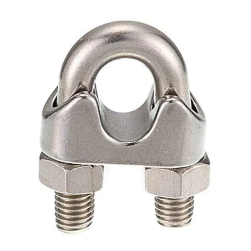 Image of DIY Crafts Steel U-Bolt Wire Rope Clip Clamp (Pack of 4)