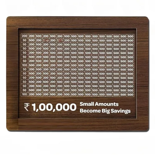 Image of DK Home Wooden Money Saving Box