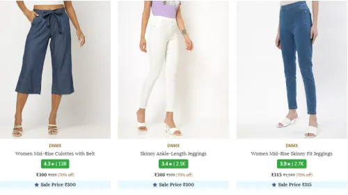 Image of DNMX Women's Jeans & Jeggings Starting @ ₹300