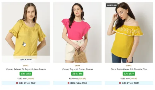 Image of DNMX Women's Top Under ₹399